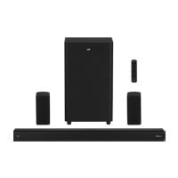 Monoprice SB-600 Dolby Atmos 5.1.2 Soundbar with Wireless Subwoofer and Wireless Surround Speakers, 2 HDMI Inputs, 4K HDR/DV Pass-Through, eArc, Bluetooth, Toslink, Coax, Remote