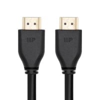 Monoprice 8K Certified Ultra High Speed HDMI Cable - HDMI 2.1, 8K@60Hz, 48Gbps, CL2 In-Wall Rated, 30AWG, 3ft, Black