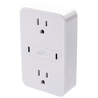 Workstream by Monoprice 2-Outlet Wall Tap Power Strip with USB-C PD 50W + 20W Power Delivery