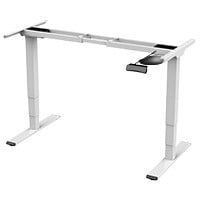 Monoprice Dual Motor Height Adjustable 3-Stage Electric Sit-Stand Desk Frame, v2, White