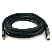 Product Image for 25ft Premier Series XLR Female to RCA Male 16AWG Cable (Gold Plated)