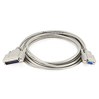 Product Image for 15ft Null Modem DB9F/DB25M Molded Cable