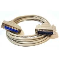 Product Image for 6ft Null Modem DB25 M/F Molded Cable