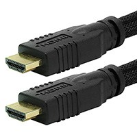 Product Image for 1ft 24AWG CL2 High Speed HDMI® Cable w/ Net Jacket - Black