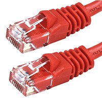 Product Image for  20FT 24AWG Cat5e 350MHz UTP Bare Copper Ethernet Network Cable - Red