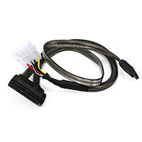 Product Image for 18inch SATA Data and Power Combo Cable - Dark Grey