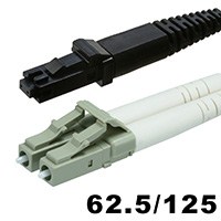 Product Image for Fiber Optic Cable, MTRJ (Female)/LC, OM1, Multi Mode, Duplex - 3 meter (62.5/125 Type) - Orange