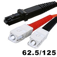 Product Image for SC/PC-MTRJ Female, OM1, MM, Duplex, 62.5/125, 3.0MM DIA. 10 Meter-(Patch Cord/Jumper) - Orange