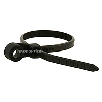 Product Image for Mountable head Cable Tie 4 inch 18LBS, 100pcs/Pack - Black
