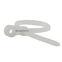 Product Image for Mountable head Cable Tie 4 inch 18LBS, 100pcs/Pack - White