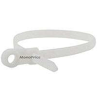 Product Image for Mountable head Cable Tie 14 inch 120LBS, 100pcs/Pack - White