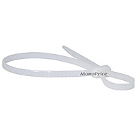 Product Image for Double Head Cable tie14 9/16 inch 50LBS, 100pcs/Pack - White