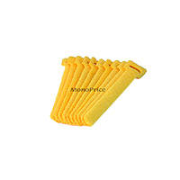 Product Image for Hook & Loop Fastening Cable Ties 6inch, 10pcs/Pack - Yellow