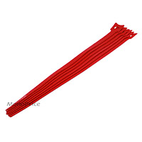 Product Image for Hook & Loop Fastening Cable Ties 13inch, 10pcs/Pack - Red