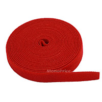 Product Image for Fastening Tape 0.75inch One Wrap Hook & Loop Fastening Tape 5 yard/Roll - Red