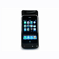Product Image for Leather Case Cover w/ 2200mAh Battery and Charger For iPhone 3G 3GS