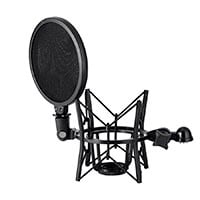 Stage Right by Monoprice Pop n Shock Studio Mic Pop Filter and Shock Mount for Large Diaphram Condenser Mics