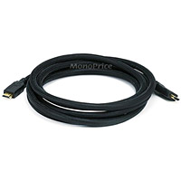 Product Image for 10ft 24AWG CL2 High Speed HDMI&reg; Cable With Ethernet w/ Net Jacket - Black 