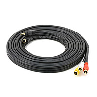 Product Image for 15ft S-Video|3.5mm Stereo to Composite RCA|RCA Stereo Combo 22AWG Cable (Gold Plated)