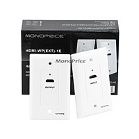 Product Image for HDMI over CAT5E / CAT6 Extender Wall Plate (Pair) - Single Port (1P) - White (Rev. 1.2)