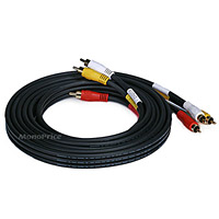 Product Image for 10ft Triple RCA Stereo Video Dubbing Composite Cable (3 x RG59U)