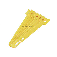 Product Image for Hook & Loop Fastening Cable Ties 6inch, 50pcs/Pack - Yellow