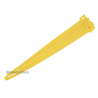 Product Image for Hook & Loop Fastening Cable Ties 13inch, 100pcs/Pack - Yellow