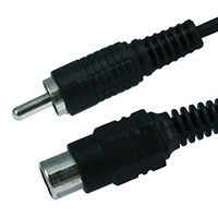 Product Image for 6ft RCA Plug/Jack M/F Cable - Black   