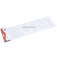 Product Image for Deluxe Ultra-Slim Flexible Keyboard - White