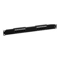 Monoprice 12-port Cat6 Patch Panel, 110 Type (568A/B Compatible) (UL)