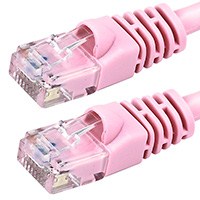 Product Image for 0.5FT 24AWG Cat6 550MHz UTP Ethernet Bare Copper Network Cable - Pink