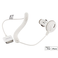 Product Image for Car Charger for all 30-pin iPhone� and iPod� 1A - White