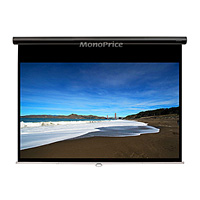 Product Image for Manual Projection Screen w/ Slow Retraction Mechanism - Matte White Fabric (72 inch, 4:3)