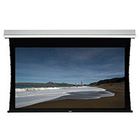 Product Image for Ceiling Recessed Tab-Tensioned Motorized Projection Screen (Somfy Motor) w/ IR Remote - HD Grey Fabric (106 inch, 16:9)