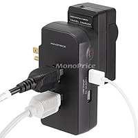 Product Image for 3 Outlet Power Surge Protector Wall Tap w/ 2 Built-In USB Charger - 1050 Joules - Plastic 