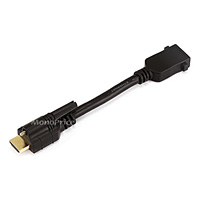 Product Image for 6inch 28AWG High Speed HDMI� Male to Female Port Saver w/ Lock - Black