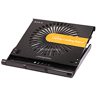 Product Image for Laptop Cooling Stand w/ Built-In 220mm Fan - Black