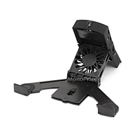 Product Image for Mini Portable Folding Laptop Cooling Stand w/ Built-In 80mm Fan - Black