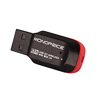 Product Image for USB Wireless Lan 802.11N Adapter w/ Keychain Hole - 1T1R (150Mbps)