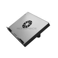 Product Image for Portable Mini Aluminum Alloy Laptop Cooling Stand w/ Built-In 70mm Fan - Black