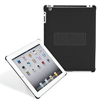 Product Image for Polycarbonate & Synthetic Leather Stand Case for iPad� 2 - Black