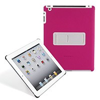 Product Image for Polycarbonate & Synthetic Leather Stand Case for iPad� 2 - Pink