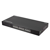 Product Image for 24 Port Unmanaged 10/100/1000 Mbps Gigabit Ethernet Switch - Rack Mountable 