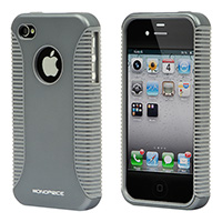 Product Image for Sure Grip PC+TPU Case for iPhone� 4/ 4S - Silver
