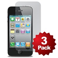 Product Image for Screen Protector (3-Pack) w/ Cleaning Cloth for iPhone 4/4S - Matte Finish