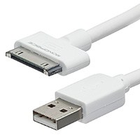 Product Image for 10ft SlimFit USB Sync Cable for all 30-pin iPad�, iPhone�, and iPod� - WHITE