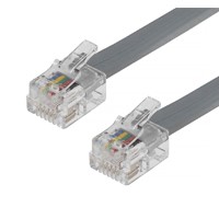 Product Image for Phone cable, RJ12 (6P6C), Reverse - 25ft for Voice