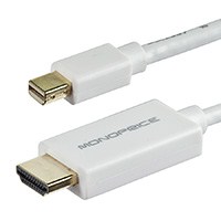 Product Image for 6ft 32AWG Mini DisplayPort to HDMI� w/Audio Cable - White
