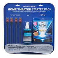 Product Image for Monoprice Home Theater Starter Kit Including Disney WOW: World of Wonder Calibration BluRay Single Disc