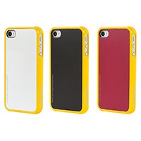 Product Image for 4 Piece Modular Color Case for iPhone� 4/ 4S - Yellow with Black, White, Red